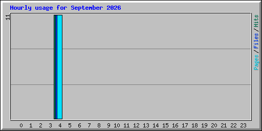 Hourly usage for September 2026